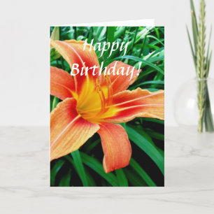 Tiger lily card