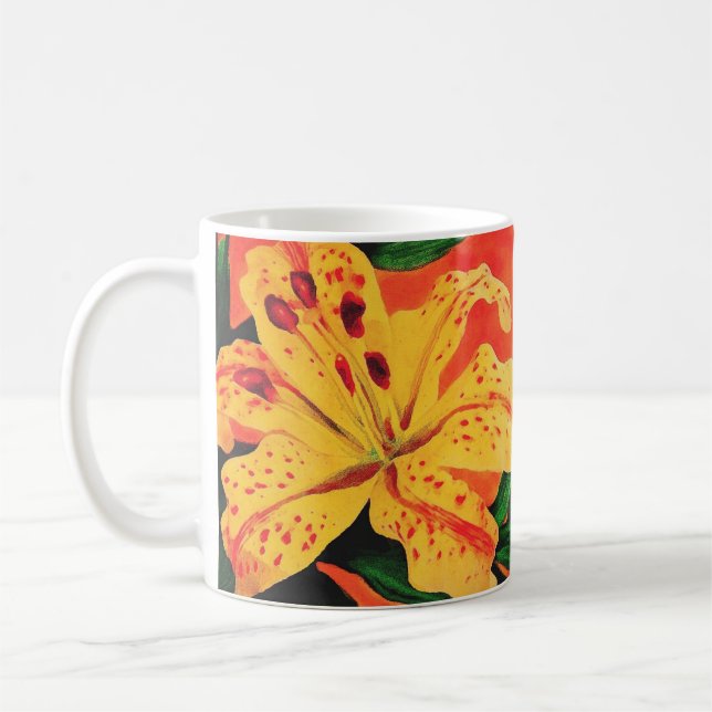 Tiger Lily Coffee Mug (Left)