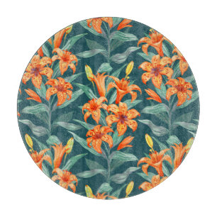 Tiger Lily Cutting Board