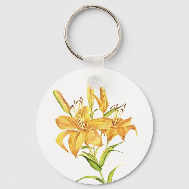 Tiger lily key ring (Front)
