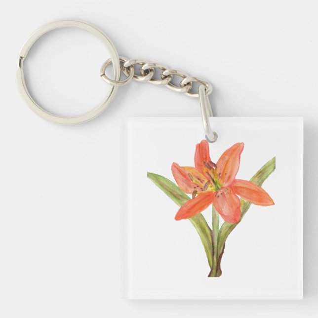 Tiger Lily Key Ring (Front)