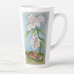 Tiger Lily Latte mug