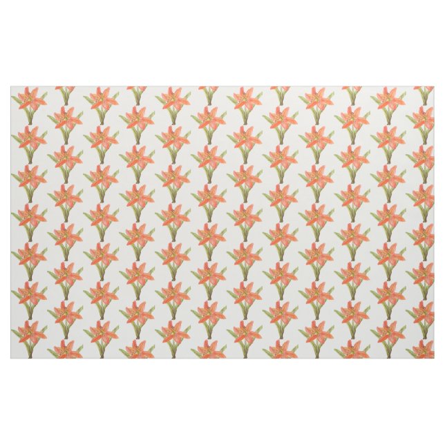 Tiger Lily Patterned Fabric (Yard)