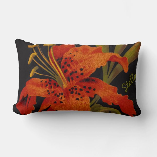 Tiger Lily Rectangular Pillow (Front)