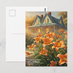 Tiger Lily Symbolism Postcard