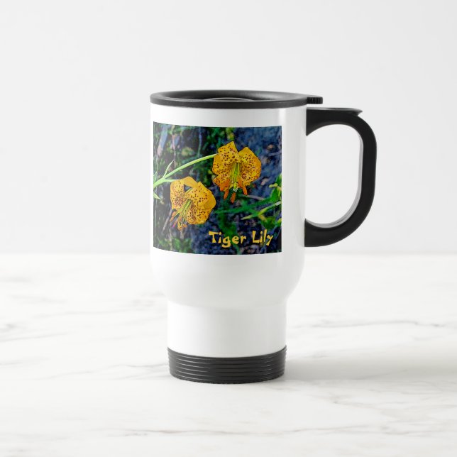 Tiger Lily Travel Mug (Right)