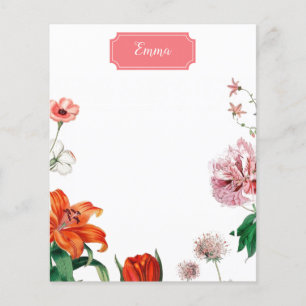 Tiger Lily Tulip and Pink Flowers