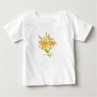 Tiger lily watercolor botanical floral