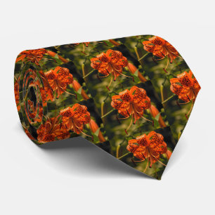 Tiger Lily Wildflower - Lilium lancifolium Necktie