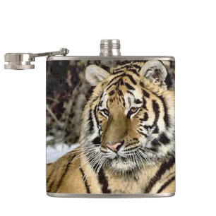 Tiger Lovers Art Hip Flask