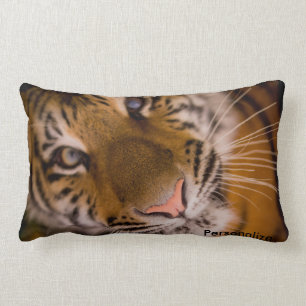 Tiger Lumbar Support Throw Pillow