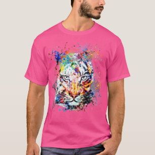 Tiger Magic Watercolor Drawing T-Shirt
