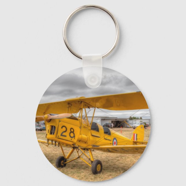 Tiger Moth 80Th Anniversary Fly-in Key Ring (Front)