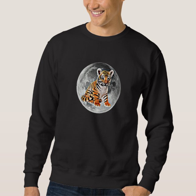 Tiger Motif  21 Sweatshirt (Front)