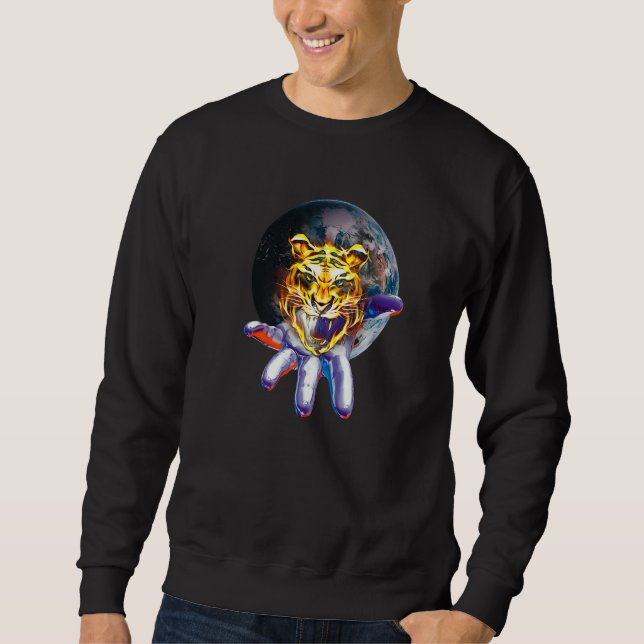 Tiger Motif  9 Sweatshirt (Front)