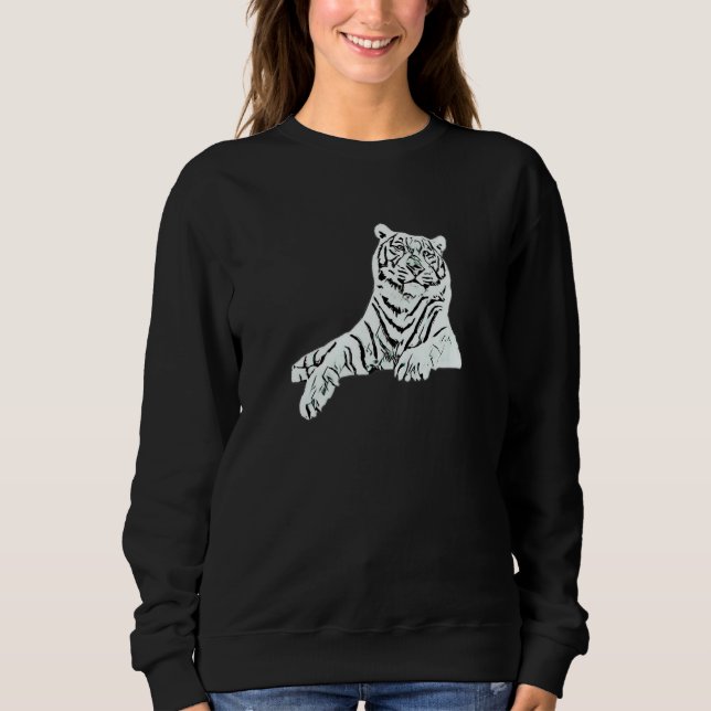 Tiger Motif Sweatshirt (Front)