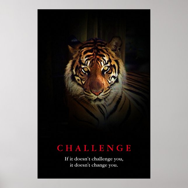 Tiger Motivational Challenge Poster (Front)