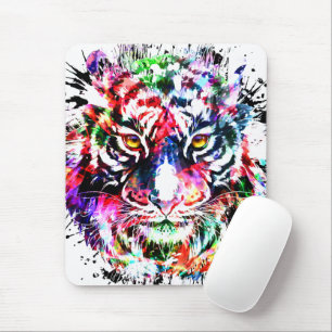 Tiger Mousepad   Colourful Tiger Mouse Pad