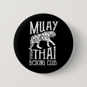Tiger Muay Thai Kickboxing Club Mma Training Gift  6 Cm Round Badge