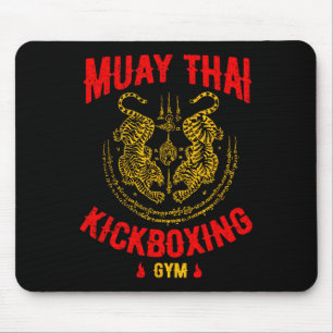 Tiger Muay Thai Kickboxing Gym Mma Training Gift _ Mouse Pad