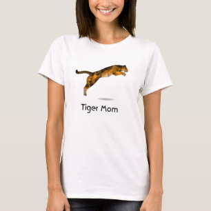 Tiger Mum Tshirt - Modern Leaping Tiger