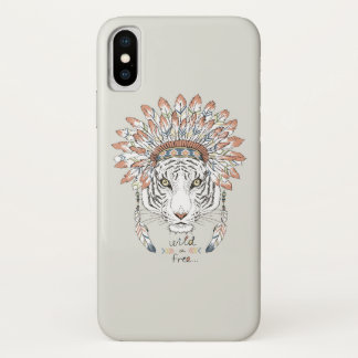 Tiger Native American Indian Chief Case-Mate iPhone Case