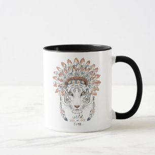 Tiger Native American Indian Chief Mug