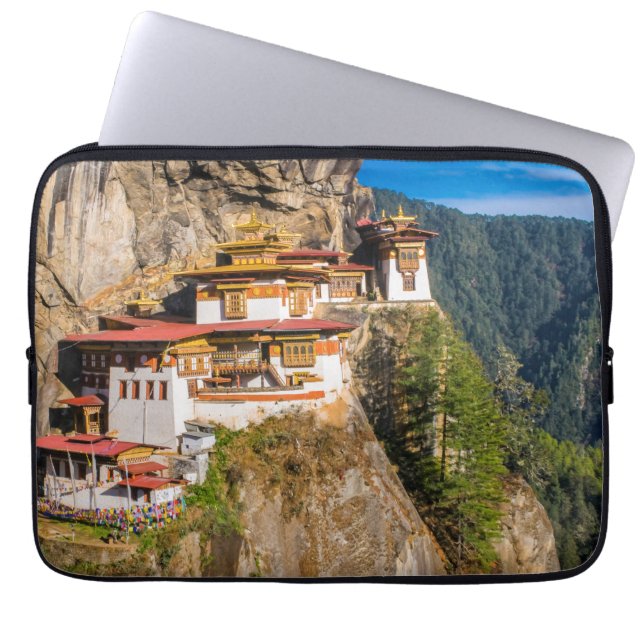 Tiger Nest Monastery Laptop Sleeve (Front)
