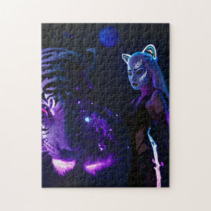 Tiger Night Jigsaw Puzzle