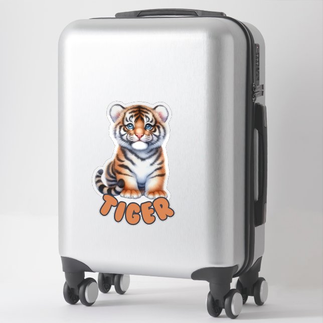 TIGER - NURSERY STICKER (Suitcase)