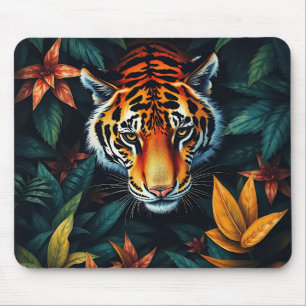 “Tiger of Mine” – Colourful Tiger Portrait Mouse Pad