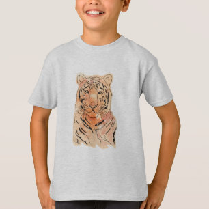 Tiger on a Boy's T-Shirt