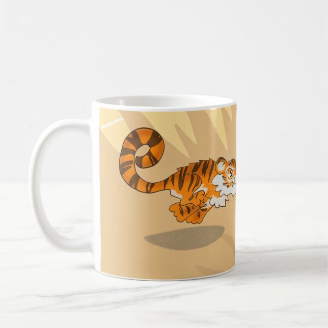 Tiger on the Hunt Coffee Mug (Left)