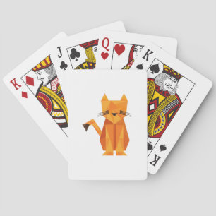 Tiger Oragami Playing Cards
