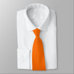 Tiger Orange Hidden Initials Solid Colour Tie<br><div class="desc">Tiger Orange Hidden Initials Solid Colour. For weddings or everyday use, with initials hIdden on the back which you can easily personalise or delete if not required. Can be changed to any colour of your choice via the Customise Further option, or please message me if you need help with this....</div>