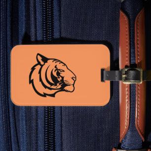 Tiger orange Luggage Tag