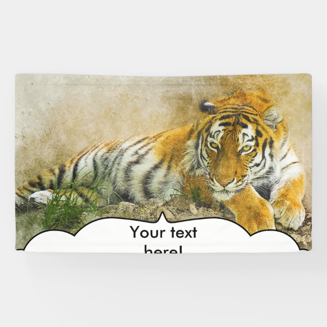 Tiger painting banner (Horizontal)