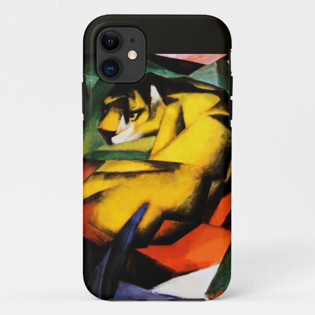 Tiger painting by Franz Marc Case-Mate iPhone Case (Back)