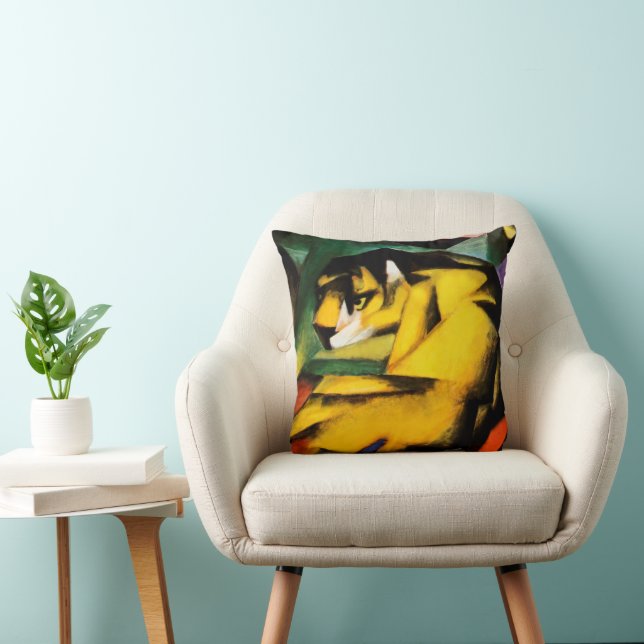 Tiger painting by Franz Marc Cushion (Chair)