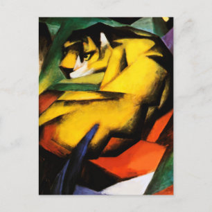 Tiger painting by Franz Marc Postcard