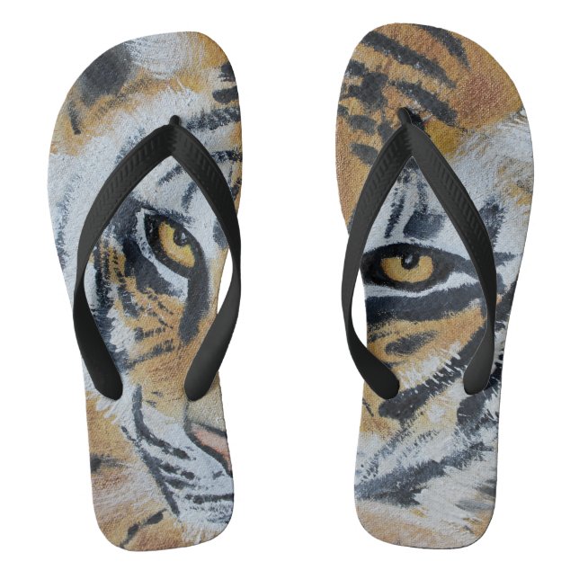 Tiger Painting Jandals (Footbed)