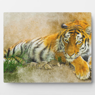 Tiger painting plaque