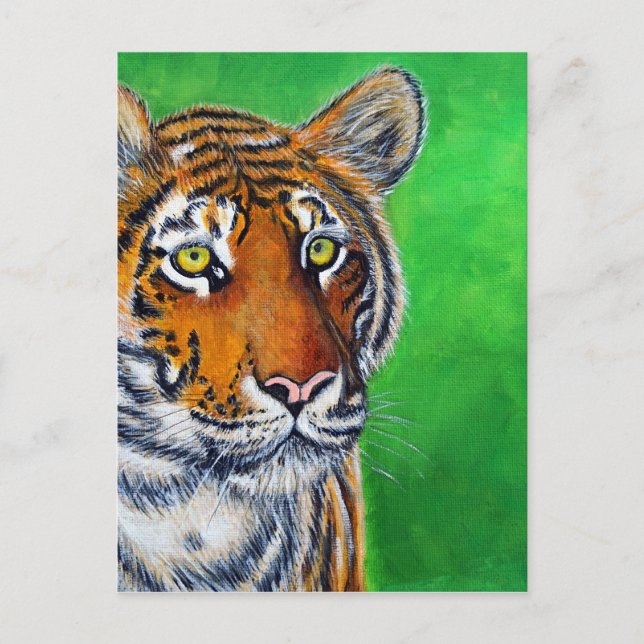 Tiger Painting Postcard (Front)