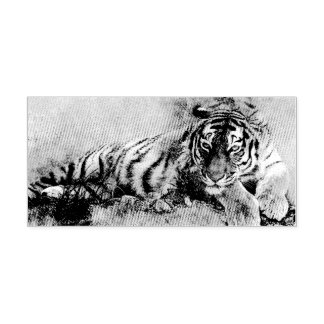 Tiger painting self-inking stamp