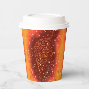 Tiger Paper Cups Running Starry Night