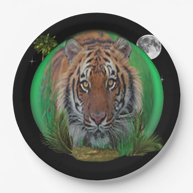 Tiger Paper Plate (Front)