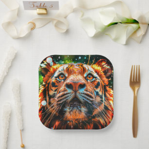 Tiger Paper Plate