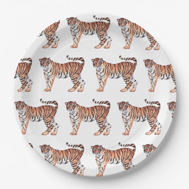 Tiger Paper Plates (Front)