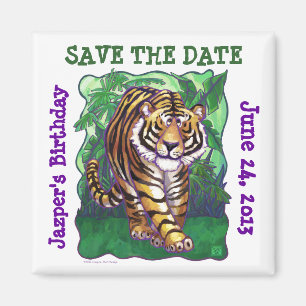 Tiger Party Centre Magnet