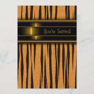 Tiger Party Invitation Template